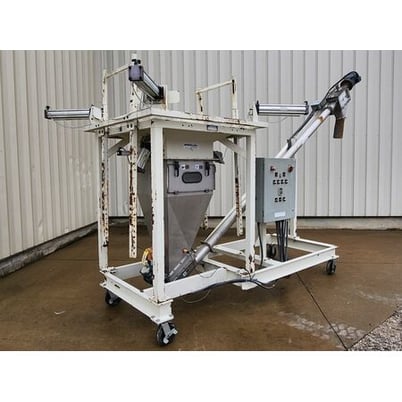 2 Ton, Spiroflow #2-FIBC, Bulk Bag Portable Unloader Discharger, Super Sac, w/ conveyor #FCS-412, hopper - Image 2