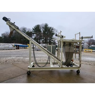 2 Ton, Spiroflow #2-FIBC, Bulk Bag Portable Unloader Discharger, Super Sac, w/ conveyor #FCS-412, hopper - Image 4