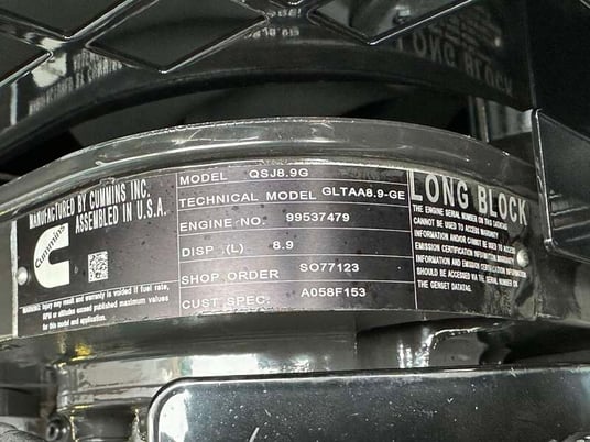 150 KW Cummins #C150N6, Natural gas generator set, 120/208 Volts, 3-phase, 240 HP @ 1800 RPM, QSJ8.9G engine - Image 9