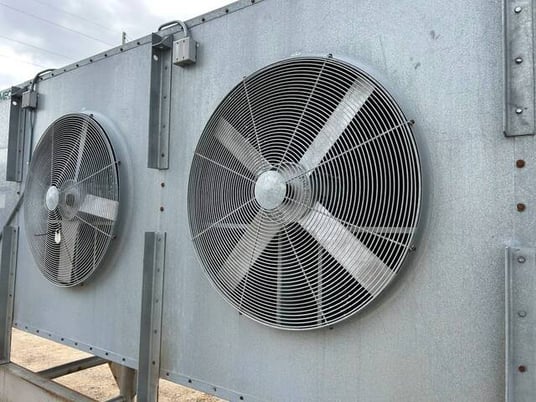 2 Fans, Imeco #FCL-62104-2-3, Ammonia Evaporator Coil, 23.7 TR, 39,642 cfm, R-717, direct expansion - Image 7