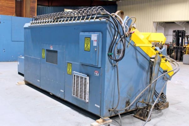 L & L #DA-80H, RF Edge Gluer, 64" x 124" x 4-1/2" capacity, 10 kw gen, 5 HP hydraulic, 2" bore, 4" stroke - Image 10