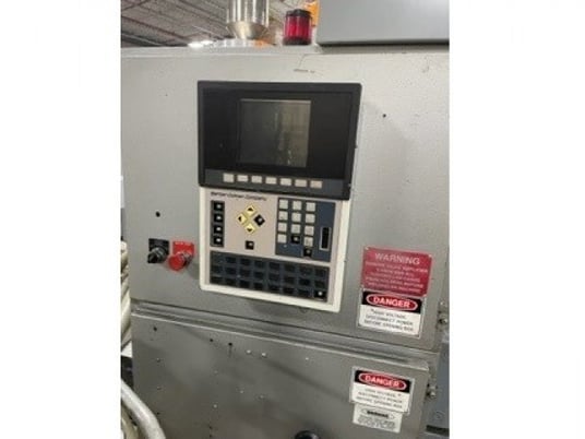 30 Ton, 3 oz., Newbury #V3-30ARS, vertical shuttle injection molding machine, 1.25" screw, 1993 - Image 7