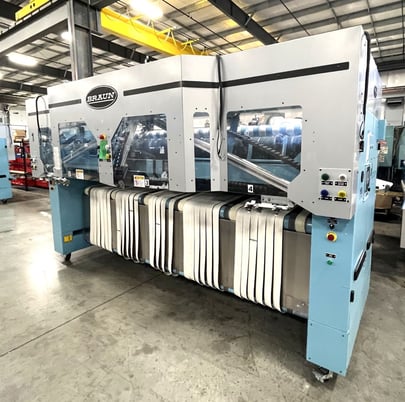 3-Station Braun #PS3SF-130, Spreader Feeder, 1 HP, 480 V, 2017 Specsheet Photo(9 available) Link - Image 2