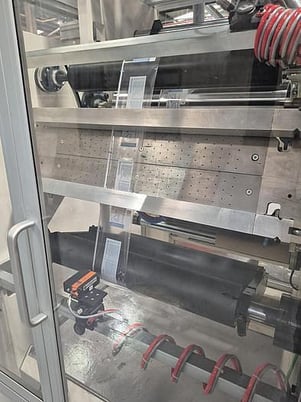 Laem #V160-500, doctor rewinder, 20" wide, 24" unwind/rewind, splice table, fife web guide, 2015 - Image 3