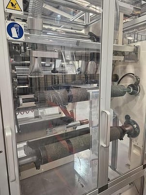 Laem #V160-500, doctor rewinder, 20" wide, 24" unwind/rewind, splice table, fife web guide, 2015 - Image 4