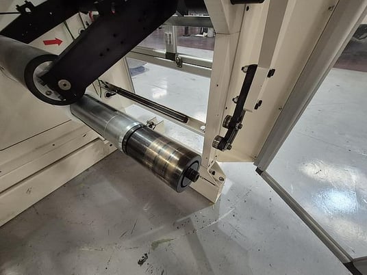 Laem #V160-500, doctor rewinder, 20" wide, 24" unwind/rewind, splice table, fife web guide, 2015 - Image 6