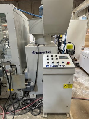 Superfici Moulding Sprayer, 10' belt, 11.8" 04 head, 80-240 FPM, w/ Sander & Conveyor, 2023 - Image 5