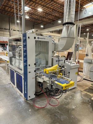Superfici Moulding Sprayer, 10' belt, 11.8" 04 head, 80-240 FPM, w/ Sander & Conveyor, 2023 - Image 9