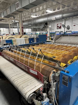 120" American Laundry Machinery #Super-Sylon, Steam Heated Flatwork Ironer, 125 lbs. max Steam Pressure - Image 4