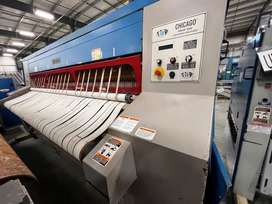 32" x 120" Chicago #Imperial-232, Steam Heated Flatwork Ironer, 2-Roll, 5.6 HP, 480 V, 2008 - Image 3