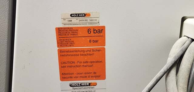 Holz-Her #Triathalon-1488, Edgebander with PreMill with RETURN, 8-18 mpm, 2008 - Image 2