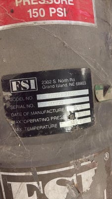 FSI #BFNP12, Filter, 316SS, 150 PSI, 250&deg;F, 2005 - Image 4