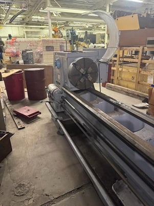 21.5" x 120" Cincinnati #21-1/2, Engine Lathe, 18" 4-Jaw chuck, steady rest, toolpost, S/N 1w515p-17, 21-1/2 - Image 4