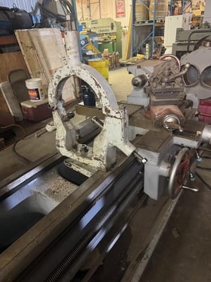 21.5" x 120" Cincinnati #21-1/2, Engine Lathe, 18" 4-Jaw chuck, steady rest, toolpost, S/N 1w515p-17, 21-1/2 - Image 7