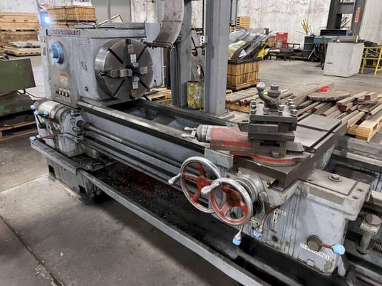 21.5" x 120" Cincinnati #21-1/2, Engine Lathe, 18" 4-Jaw chuck, steady rest, toolpost, S/N 1w515p-17, 21-1/2 - Image 10