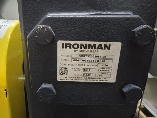 Airlock #RV12-6, 1175 RPM, Fr.184C, Control panel, 2 HP Baldor motor - Image 7