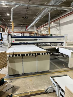 Gabbiani #GT-2-115, Rear Load Panel Saw, 30/3 HP, 4680 RPM, 3.15" shafts, 15.75" diameter blade, 7.87" - Image 2