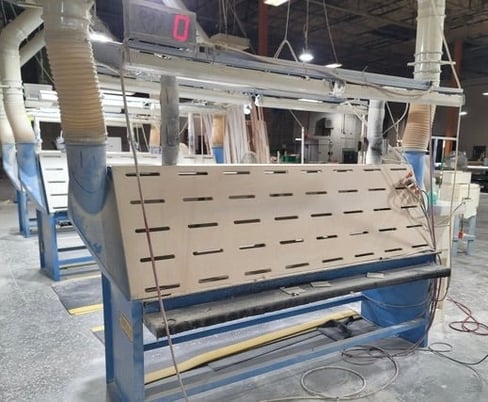 Denray #3096-A-Frame-Central-System, dual-sided downdraft table, 2-8" inlet, 2020 (2 available) - Image 2