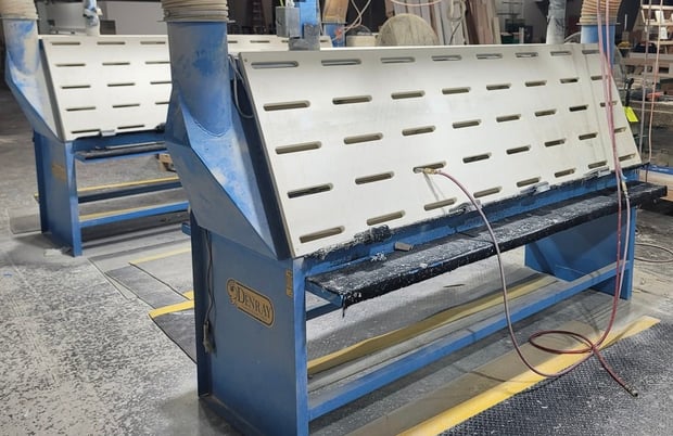 Denray #3096-A-Frame-Central-System, dual-sided downdraft table, 2-8" inlet, 2020 (2 available) - Image 5