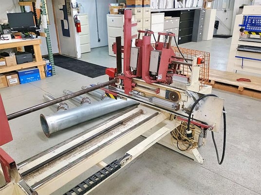 J & P Machines #4-RSDC, Pocket Hole Boring Machine Throughfeed, 10-15 PPM, 1.5"-6" Width capacity - Image 2