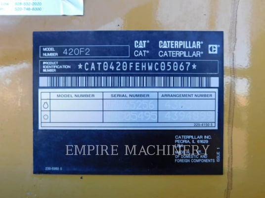 Cat 420F2 4EO, Backhoe Loader, 2158 hours, S/N: HWC05067, 2019 - Image 6