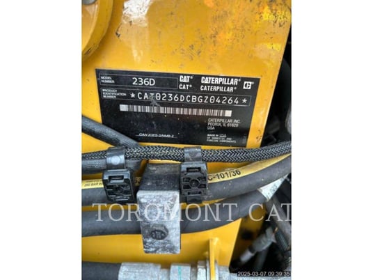Cat 236D, Skid Steer Loader, 10250 hours, S/N: BGZ04264, 2018 - Image 6