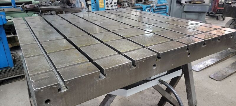 60" x 60" Lucas, air lift rotary table, 360&deg; manual rotation manual clamp lock - Image 2