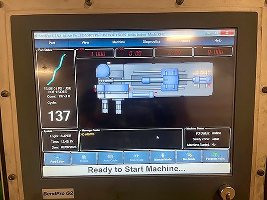 2" Hines #CNC200, CNC tube bender, BendPro G2, 2019 - Image 4