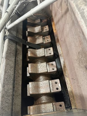 100 Hp Tria #XT110-60, 5-knife Granulator, 75 KW, 480 V., 1780 RPM, 22" x 42" throat, 2015 - Image 7