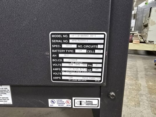4000 lb. Toyota #7FBEU20, forklift, 189" lift height, 3-stage mast, 42" forks, cushion tires, side shift - Image 10