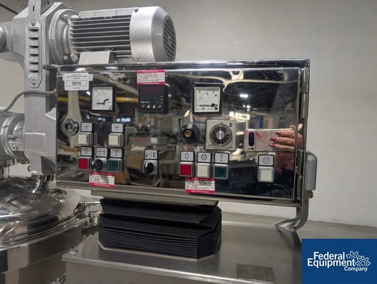 Becomix #RW30 Mixer Homogenizer, Stainless Steel, 30 Liter, jacketed for 4 bar(58 psi) at 152 c, top mounted - Image 8