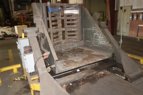 7500 lb. Hydraulic coil up-ender, 60" x 60" platform, 8' W x 9' 7"L x 5' 3"H - Image 1