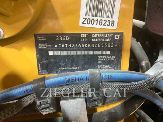 Cat 236D, Skid Steer Loader, 2679 hours, S/N: BGZ05502, 2019 - Image 6