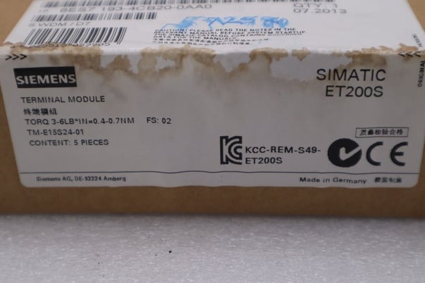 SIEMENS TM-E15S24-01 SIMANTIC ET200S BOX OF 5 SEALED UNITS NEW STOCK G205A - Image 4