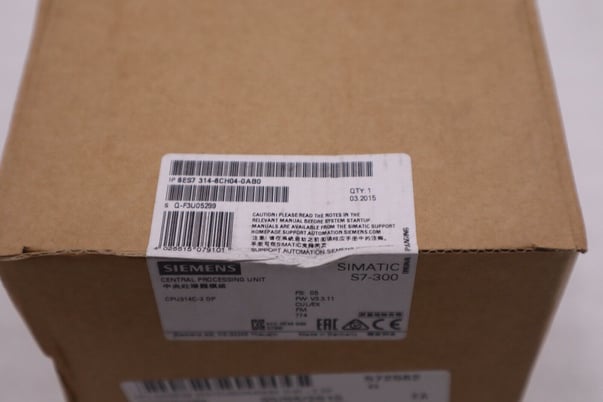 Siemens S7-300 CPU314C-2 DP Simatic S7 6ES7314-6CH04-0AB0 CPU NEW SEALED #G218A - Image 1