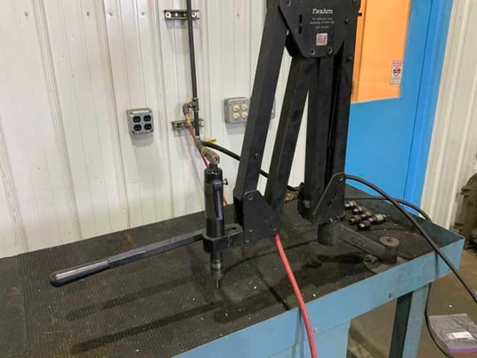 Flex Arm #S-36, pneumatic tapping arm, 14" -51" reach, 400 RPM, 90 psi, 28 cfm, tap & drill head included - Image 2