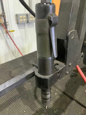Flex Arm #S-36, pneumatic tapping arm, 14" -51" reach, 400 RPM, 90 psi, 28 cfm, tap & drill head included - Image 3