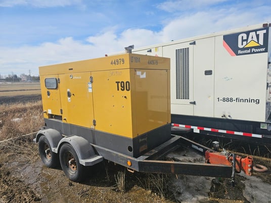 80 KW Terex T90, diesel generator set, 480 Volts, 3-phase, Perkins engine, 2008 - Image 1