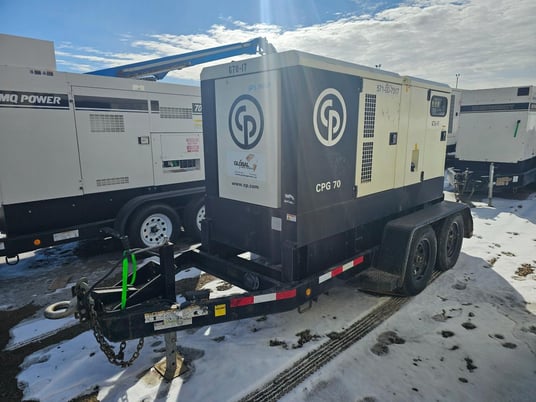 40 KW Chicago Pneumatic #CPG-70, diesel generator set, 120/240 Volts, 1-phase - Image 1