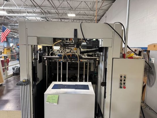 250 Ton, Bobst #SP-102-CER, Automatic Die-Cutting Machine, 40-1/8" x 28-3/8" max sheet, 7500 sheets/hr, paper - Image 6