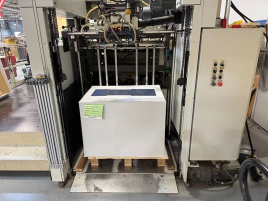250 Ton, Bobst #SP-102-CER, Automatic Die-Cutting Machine, 40-1/8" x 28-3/8" max sheet, 7500 sheets/hr, paper - Image 7