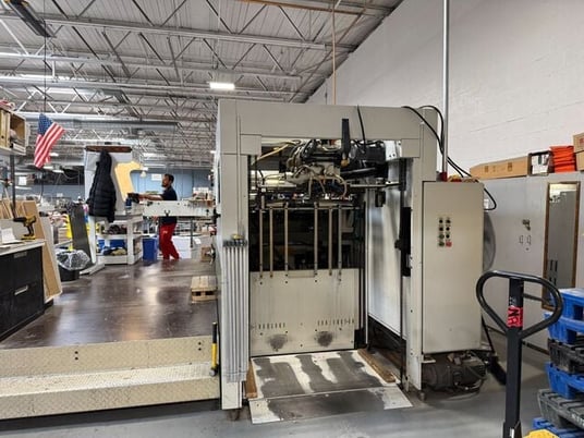 250 Ton, Bobst #SP-102-CER, Automatic Die-Cutting Machine, 40-1/8" x 28-3/8" max sheet, 7500 sheets/hr, paper - Image 9