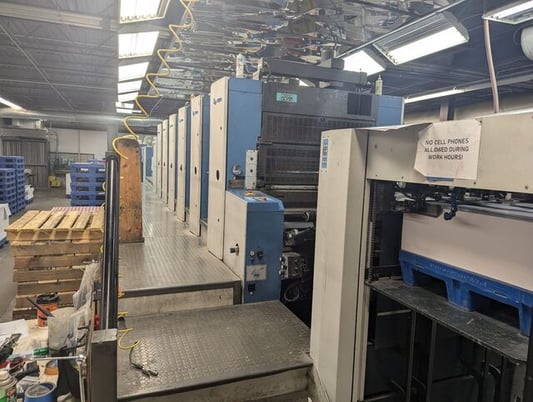 KBA #RA-105-6+L-CX-PWVA, Sheetfed Offset Press, (6) Color, with coater, 29.1" x 41.3" max sheet, 1.2mm thick - Image 1