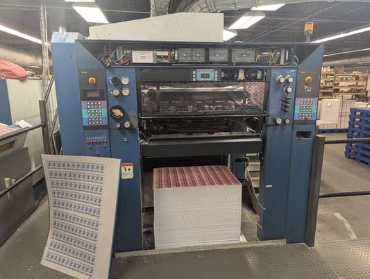 KBA #RA-105-6+L-CX-PWVA, Sheetfed Offset Press, (6) Color, with coater, 29.1" x 41.3" max sheet, 1.2mm thick - Image 3