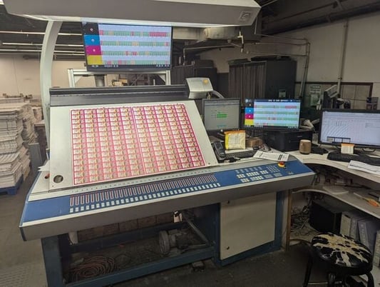 KBA #RA-105-6+L-CX-PWVA, Sheetfed Offset Press, (6) Color, with coater, 29.1" x 41.3" max sheet, 1.2mm thick - Image 4