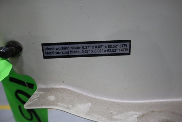 14" Jet #J-8201K, wood/metal vertical band saw - Image 6