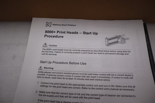 MATTHEWS JET A MARK DOD 8000+ MINI SERIES PRINTHEAD STOCK G360 - Image 3