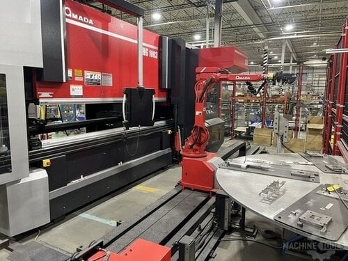 110 Ton, Amada #HG-1003ARS, hydraulic press brake, AMNC 3i CNC Control, 6-Axis, 10.2' OA, 106.3" between - Image 4