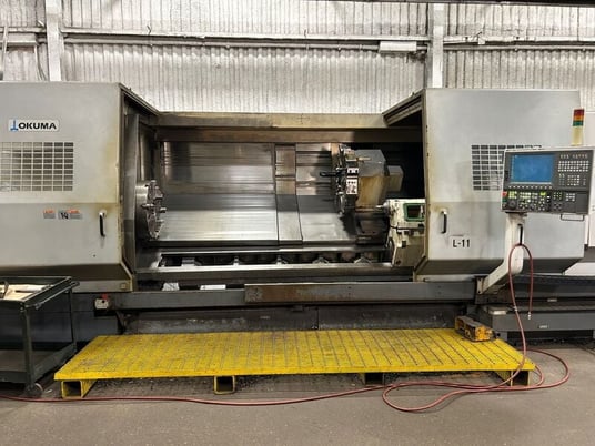 Okuma #LB-45II/C4000, CNC lathe, 2-Axis, OSP-P200L Control, 33.4" swing, 5" bar, 4-jaw 24" chuck, 2007 - Image 1