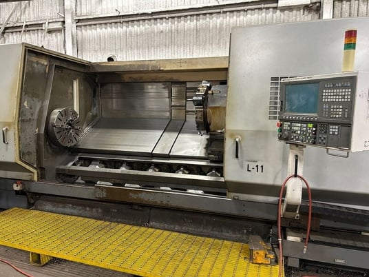 Okuma #LB-45II/C4000, CNC lathe, 2-Axis, OSP-P200L Control, 33.4" swing, 5" bar, 4-jaw 24" chuck, 2007 - Image 2